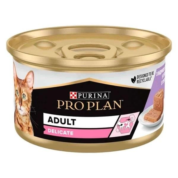 Pro Plan Delicate Hindili Yetişkin Kedi Konservesi 85gr 24lü