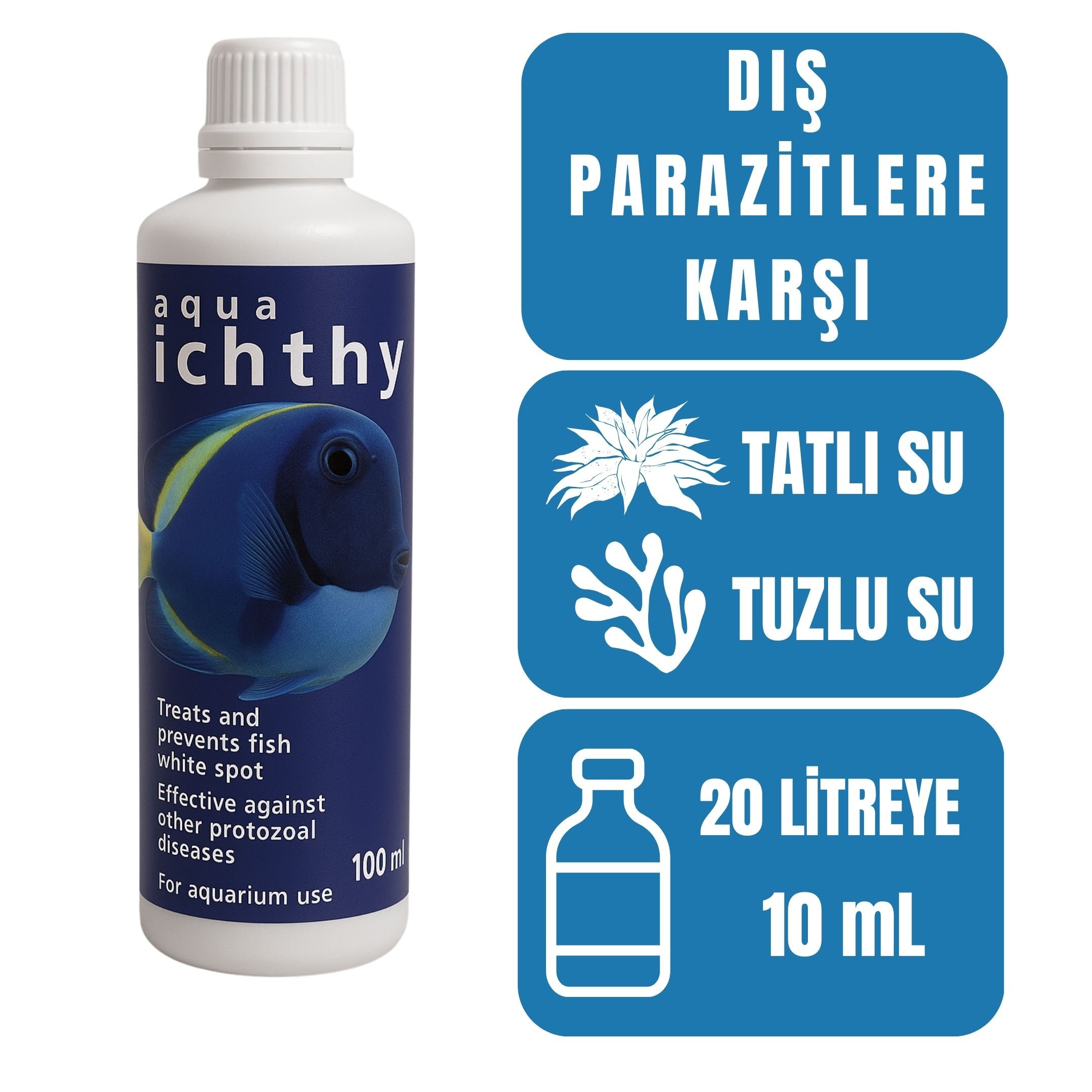 Aquamins Ichthyo Balık Parazit Losyonu 100ml