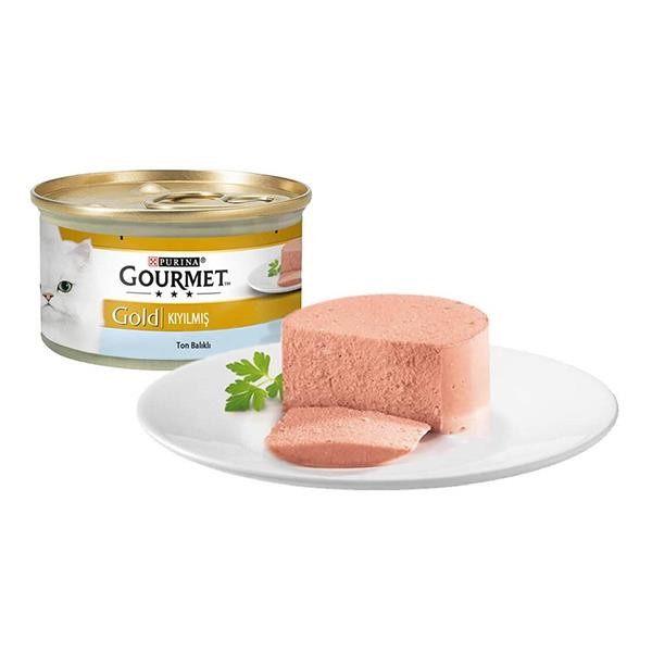 Gourmet Gold Kıyılmış Ton Balıklı Yetişkin Kedi Konservesi 85gr x 24 Adet