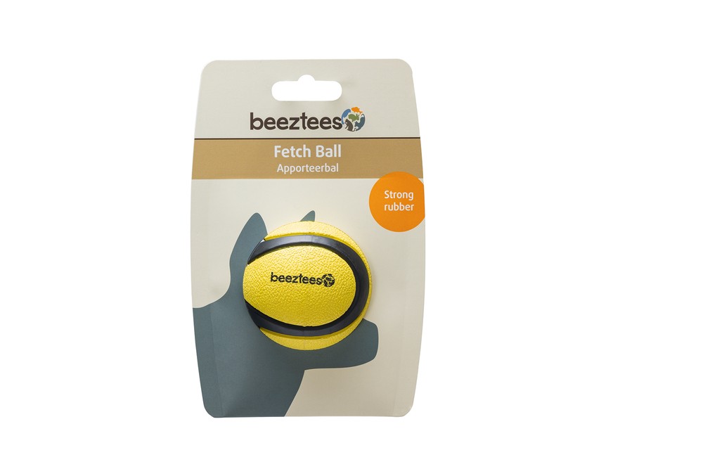 Beeztees Köpek Oyuncağı, Yüzen, Tenis Topu, Kauçuk, Siyah/Sarı, 6,3cm