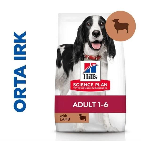 Hills Medium Adult Kuzu Etli Yetişkin Köpek Maması 12+2Kg Bonus Paket