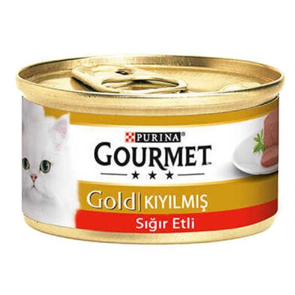 Purina Gourmet Gold Kıyılmış Sığır Etli Kedi Konservesi 85gr 24lü