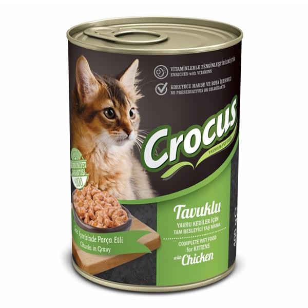 Crocus Tavuklu Yavru Kedi Konservesi 400gr