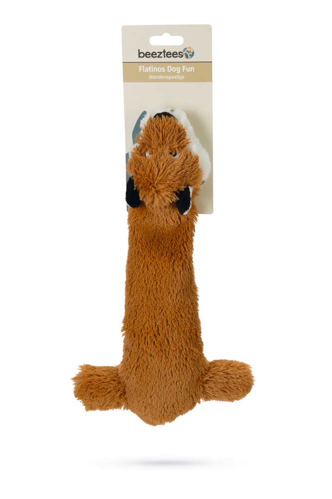 Beeztees Köpek Oyuncağı, İki Sesli, Tilki, Peluş, Kahverengi, 36cm