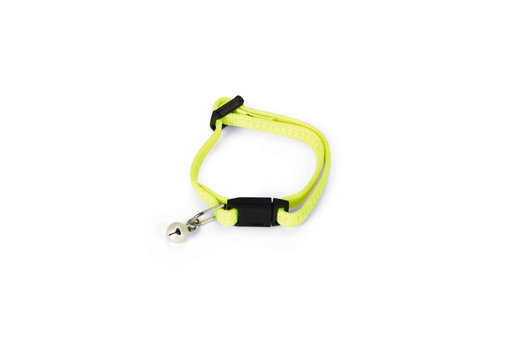 Beeztees Yavru Kedi Boyun Tasması, Zilli, Sarı, 15-23cm