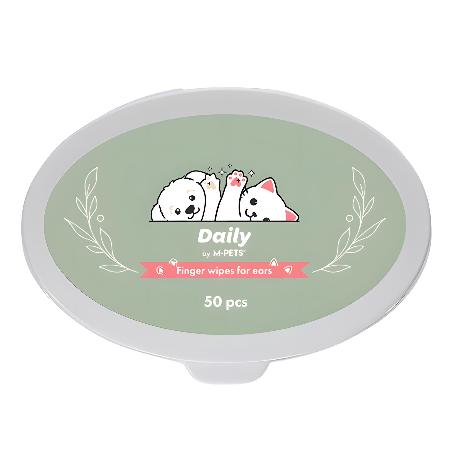 M-Pet Daily Kedi ve Köpek Kulak Temizliği İçin Parmak Pedi 50li