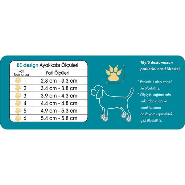 Be Design Fermuarlı Taba Gri Köpek Ayakkabısı No 4