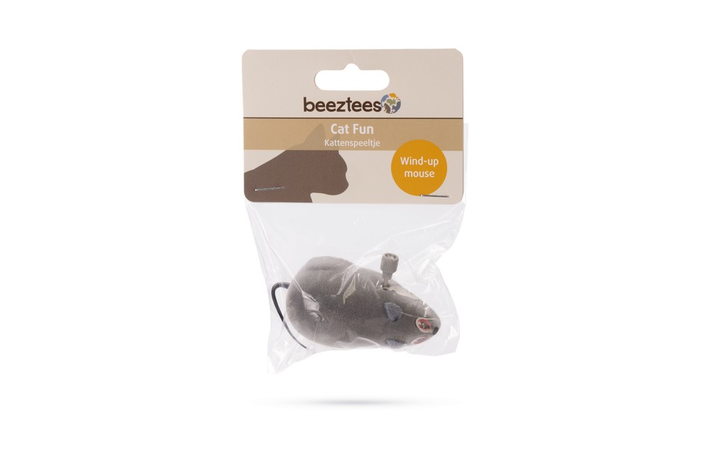 Beeztees Kedi Oyuncağı, Kurmalı Fare, Çeşitli Renklerde, 6,5x5x3cm
