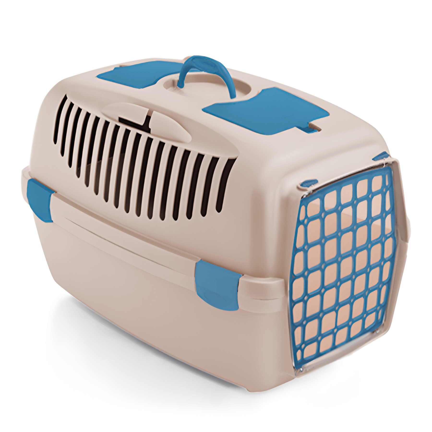 Stefanplast Gulliver 2 Kedi Köpek Taşıma Çantası Mavi Bej 55x36x35 Cm