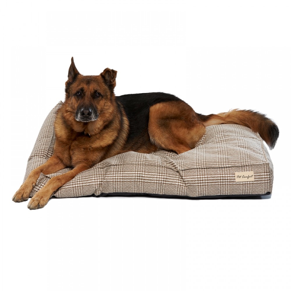 Pet Comfort Lima  Bej Kareli Köpek Yatağı L 110x75cm