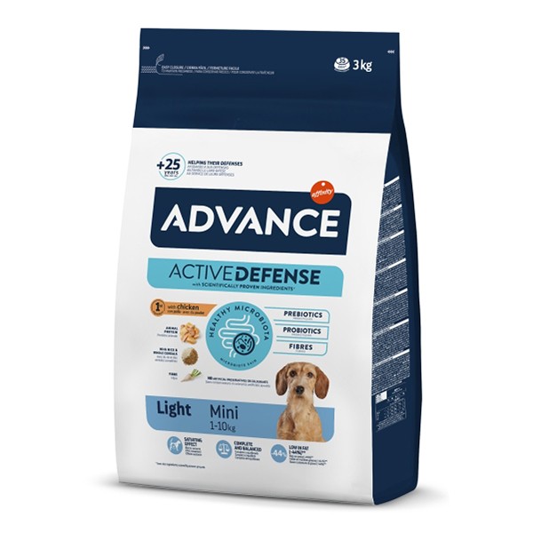 Advance Küçük Irk Tavuklu Light Köpek Maması 3 Kg