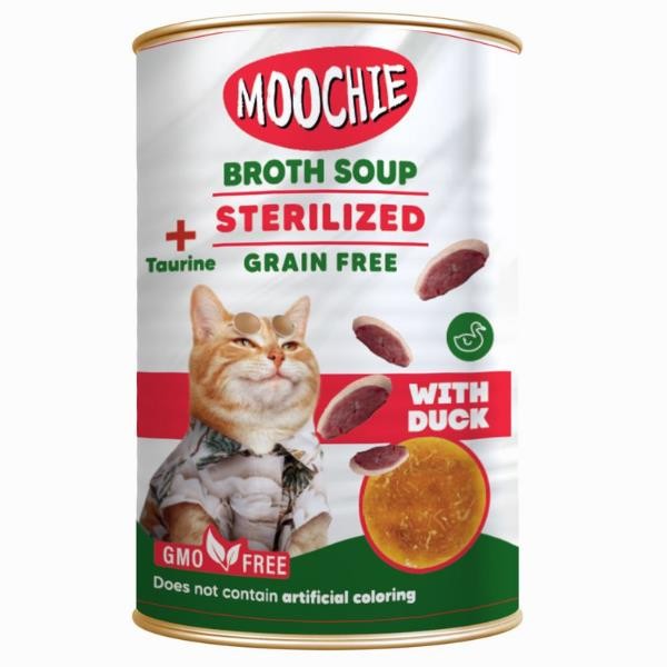 Moochie Ördekli Tahılsız Et Suyu Kısır Kedi Çorbası 135ml