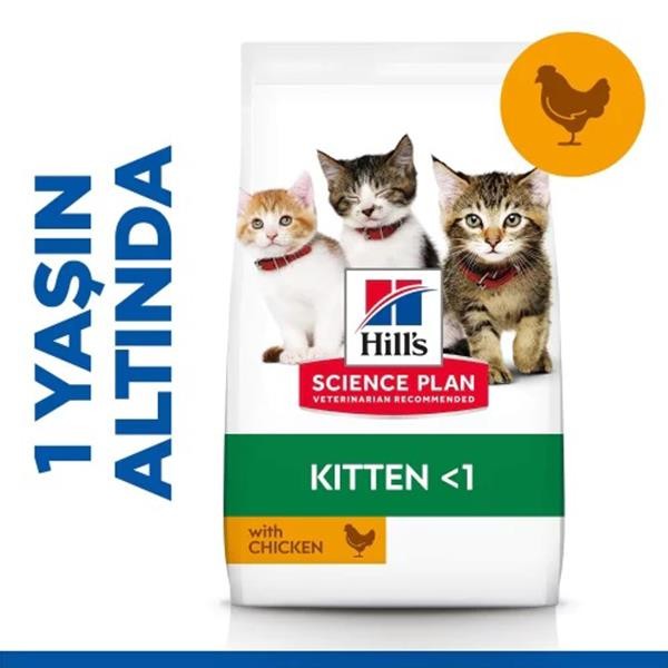 Hills Kitten Tavuklu Yavru Kedi Maması 1+0,5 Kg Bonus Paket