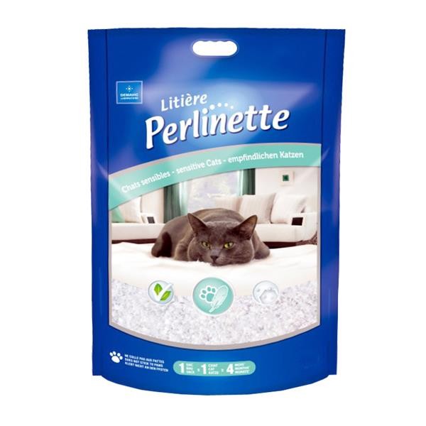 Perlinette Sensitive Yetişkin Hassas Kediler için Kristal Kedi Kumu 3,7lt
