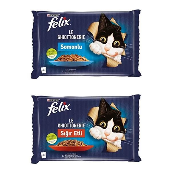 Felix Pouch Karışık Kedi Konservesi 4 Al 3 Öde 6lı