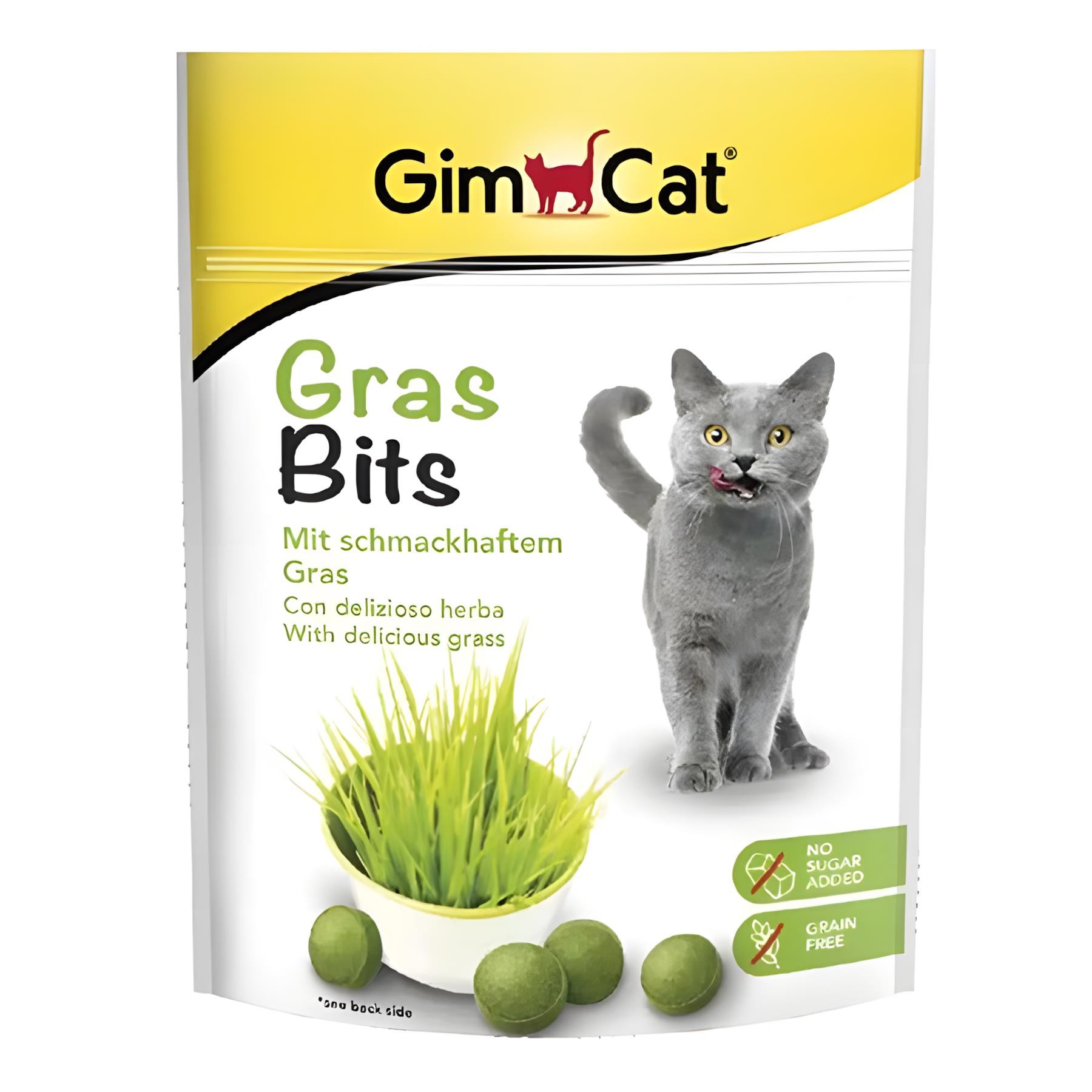 Gimcat Gras Bits Çimen Aromalı Sindirim Sistemi Destekleyici Kedi Ödülü 15gr