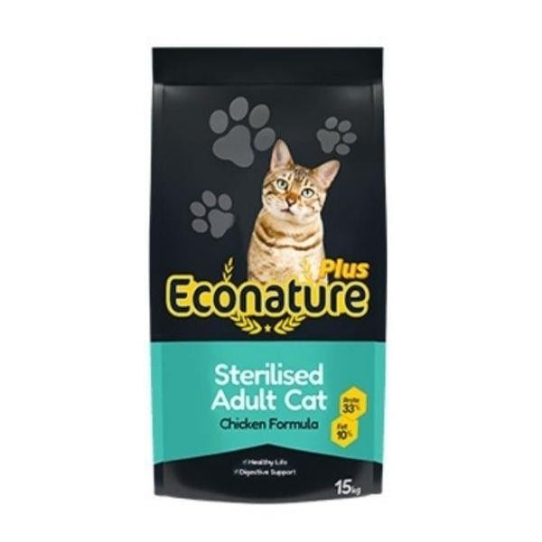 Econature Plus Tavuklu Kısırlaştırılmış Kedi Maması 15Kg