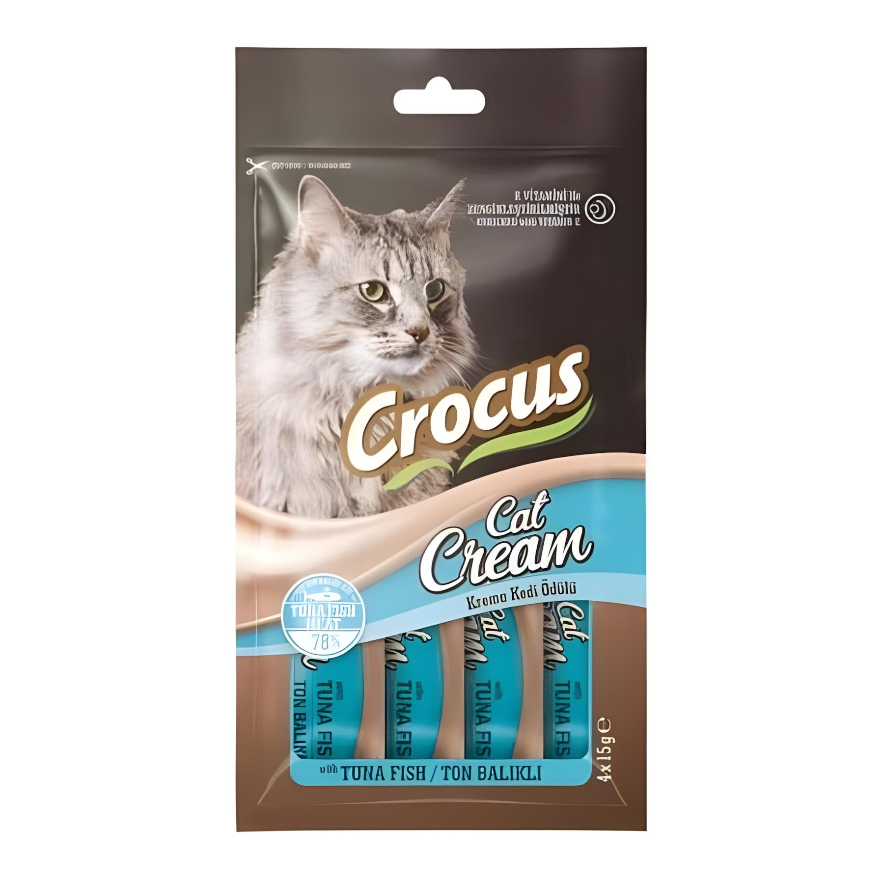 Crocus Ton Balıklı Krema Kedi Ödülü 4x15gr