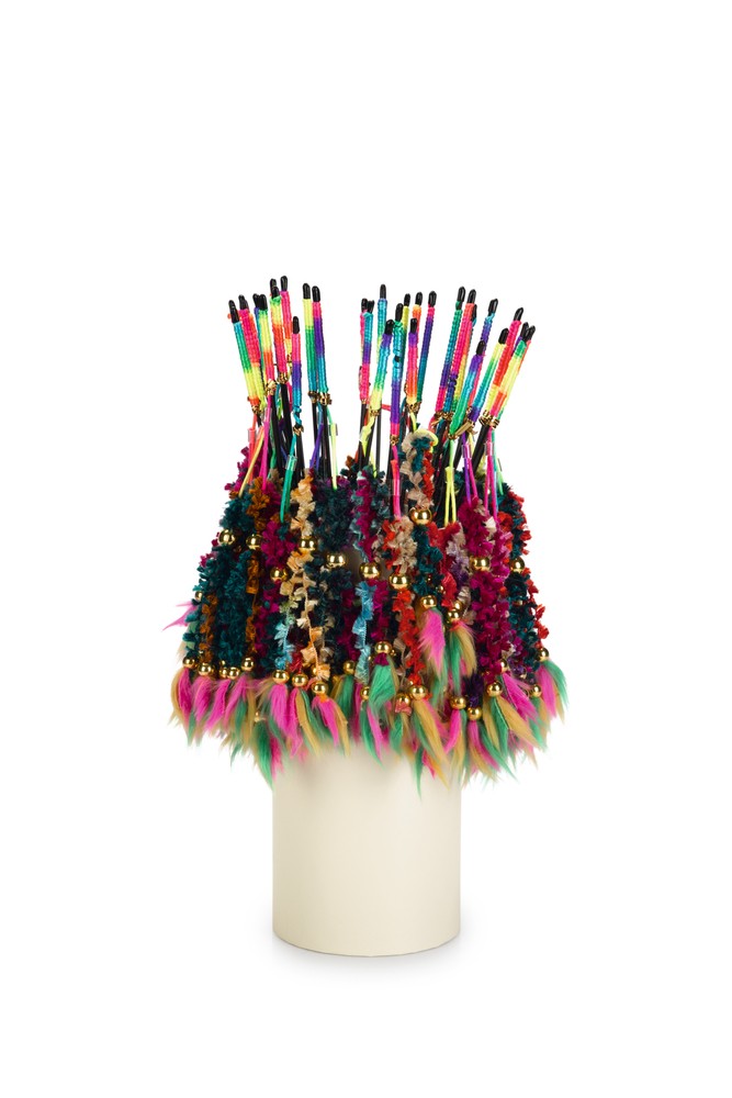 Beeztees Kedi Oltası, Yün Örgü ve Tüyler Uc, Dayanıklı ip, 46cm