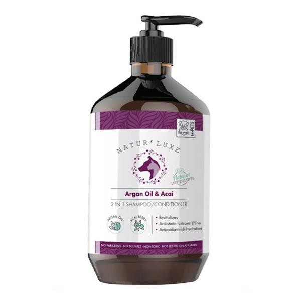 M-Pets Naturluxe Argan Yağ ve Acai Yağlı Köpek Şampuanı 500ml