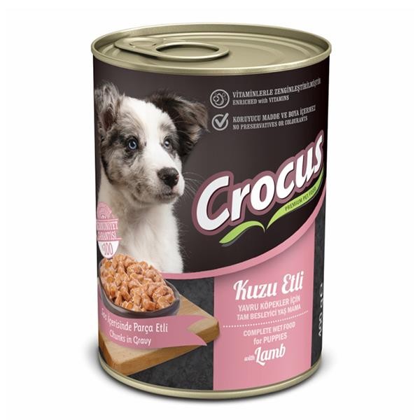 Crocus Kuzu Etli Yavru Köpek Konservesi 400gr