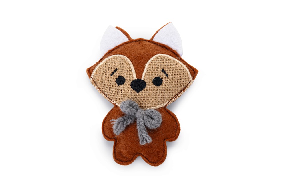 Beeztees Kedi Oyuncağı, Tilki, Kediotlu, Kırmızı, 11x9cm