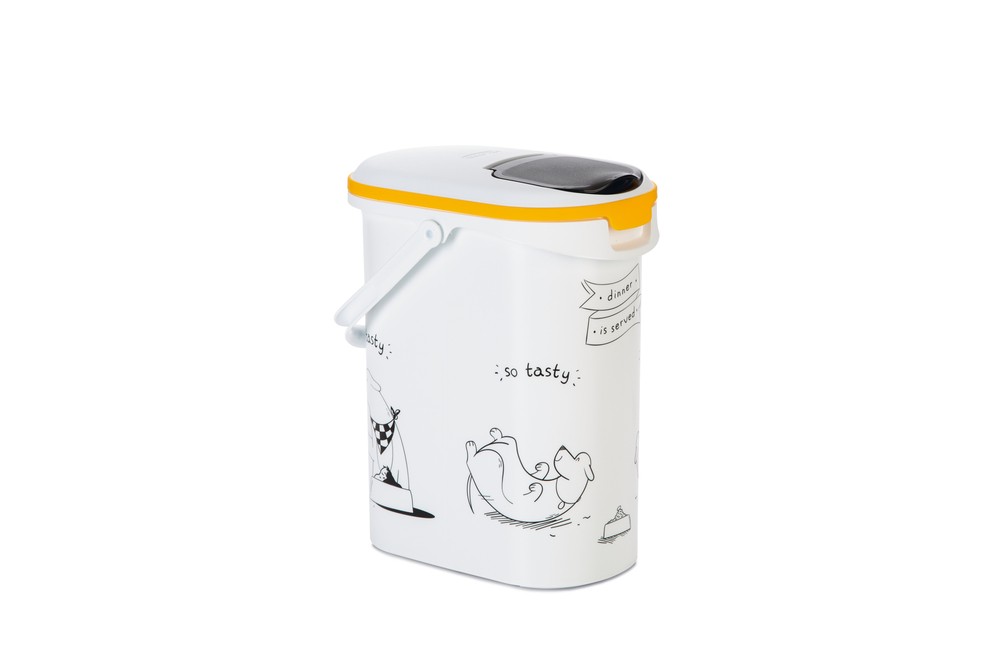 Beeztees Mama Saklama Kabı, Plastik, Beyaz, 10L
