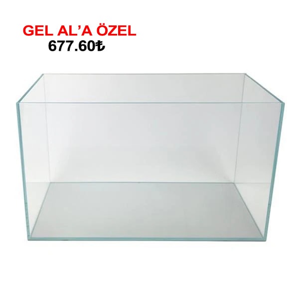 15x15x15 Cm Full Ultra Clear Rodajlı Cama Cam Akvaryum 6mm