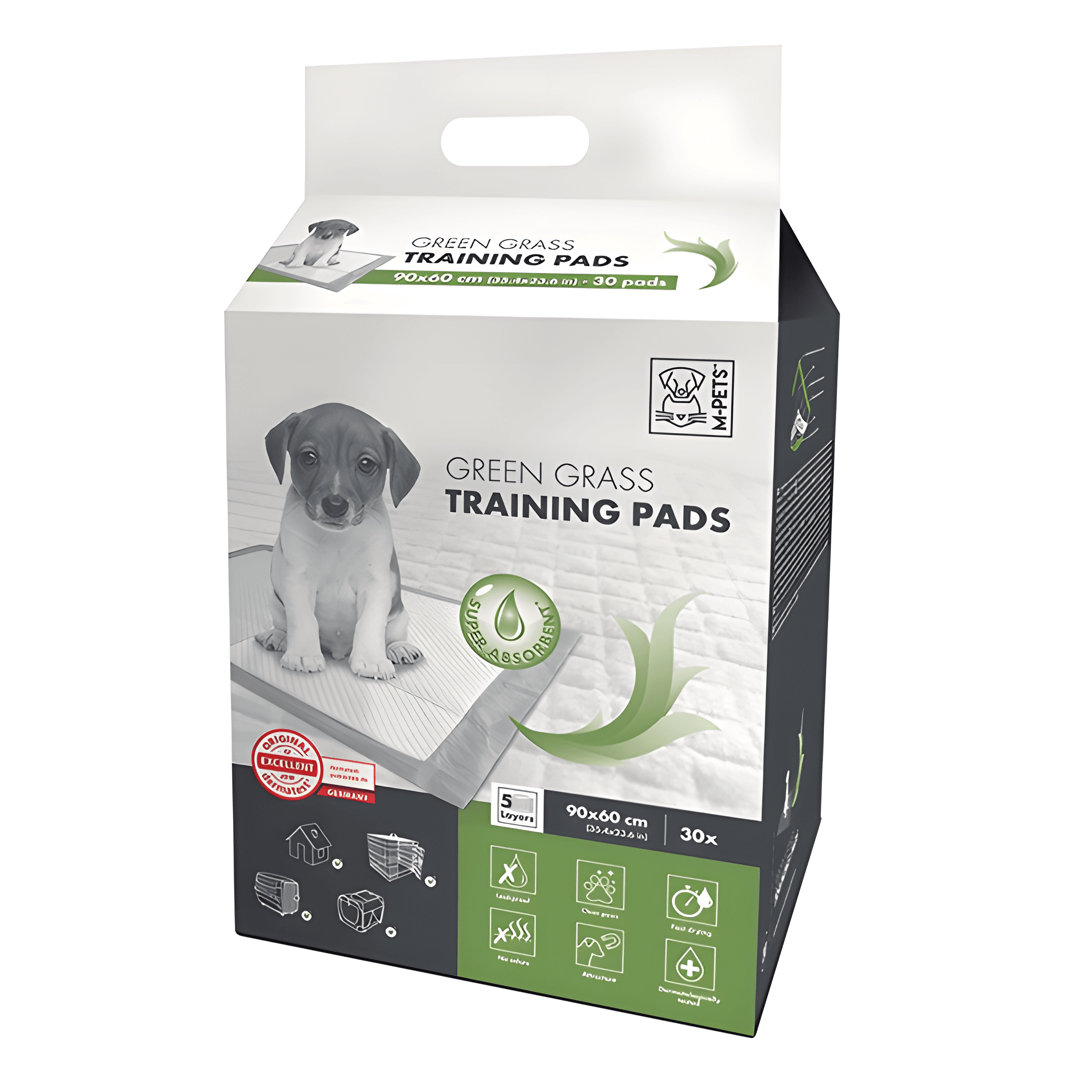 M-Pets Green Grass Köpek Çiş Eğitim Pedi 90x60cm 30lu Paket