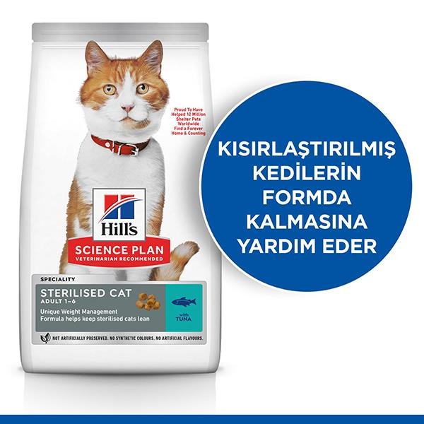 Hills Sterilised Ton Balıklı Kısırlaştırılmış Kedi Maması 8Kg+2Kg Bonus Paket