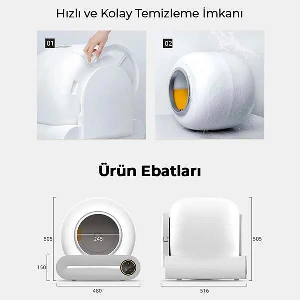 Electron BF01 Otomatik Akıllı Kedi Tuvaleti