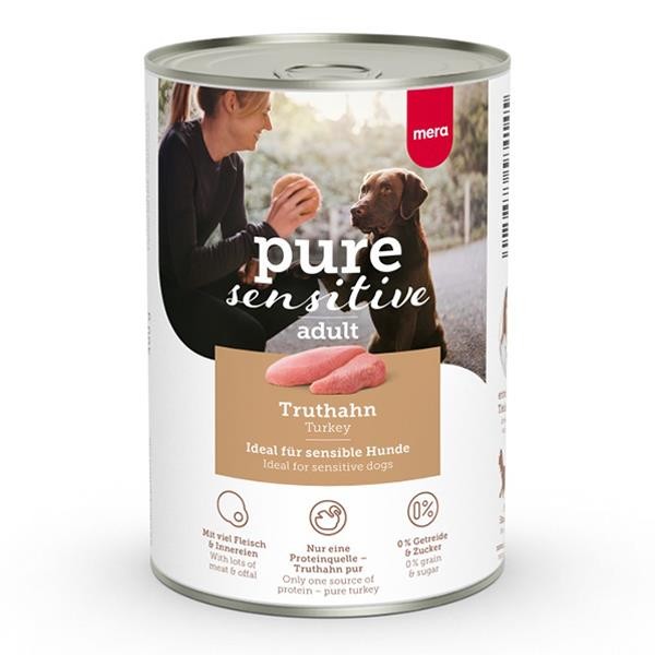 Mera Pure Sensitive Adult Kümes Hayvanlı Yetişkin Köpek Konservesi 400gr
