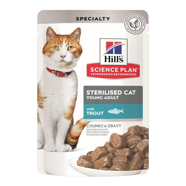 Hills Alabalıklı Kısırlaştırılmış Pouch Kedi Maması 85gr