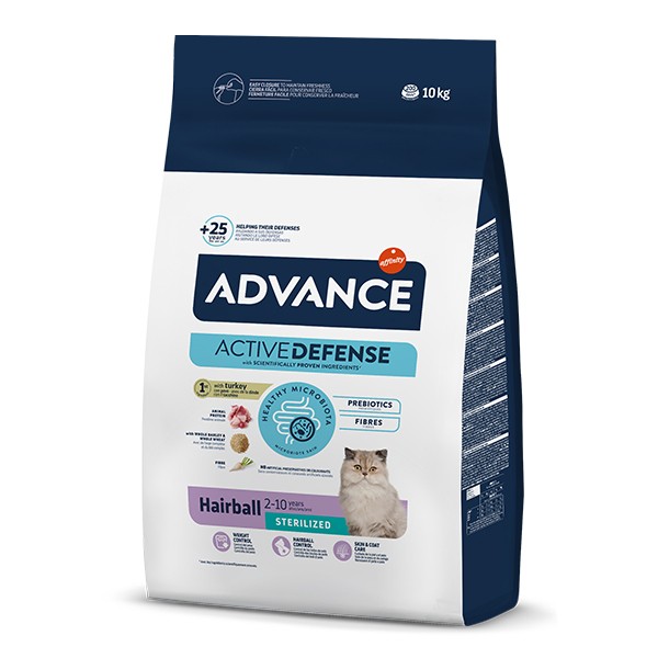 Advance Hairball Sterilised Hindili Kısırlaştırılmış Kedi Maması 10 Kg