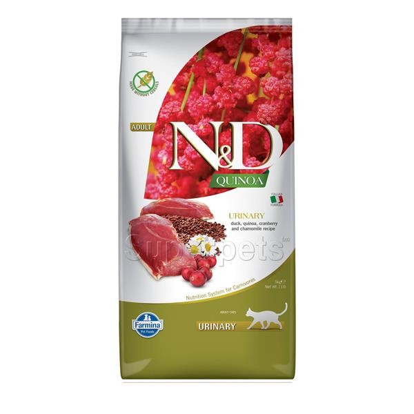 ND Quinoa Urinary Ördek ve Kinoalı İdrar Yolları Destekleyici Kedi Maması 1,5 Kg