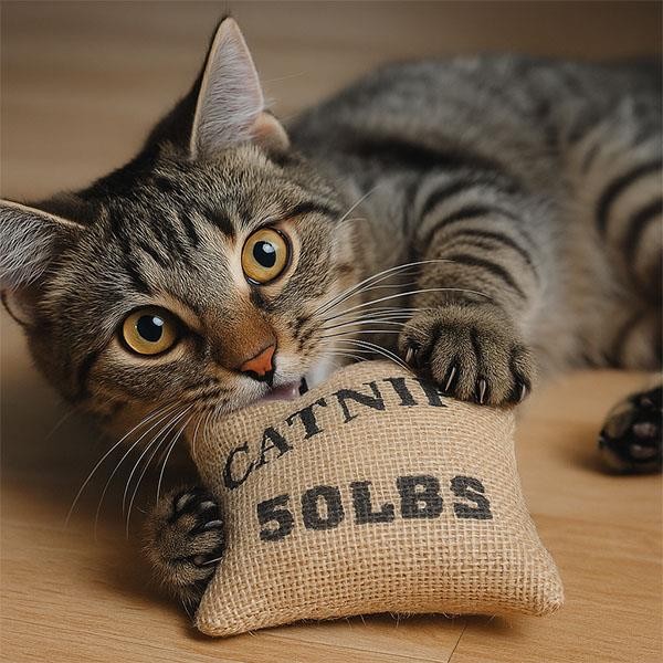 Eastland Catnip Otlu Çuval Şekilli Kedi Oyuncağı 9cm