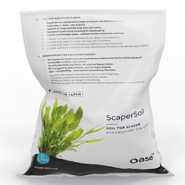 Oase ScaperLine Soil 3Lt Black Aktif Bitki Toprağı