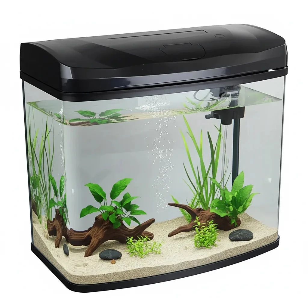 RS 230A Ledli Set Akvaryum Siyah 23x16x28 Cm