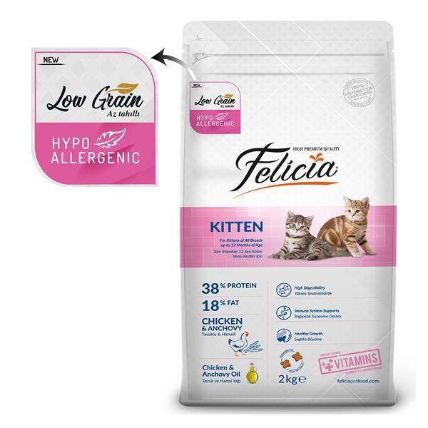 Felicia Az Tahıllı Tavuklu Yavru Kedi Maması 2 Kg