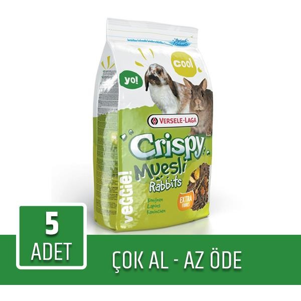 Versele Laga Cuni Crispy Tavşan Yemi 1Kg X 5 Adet