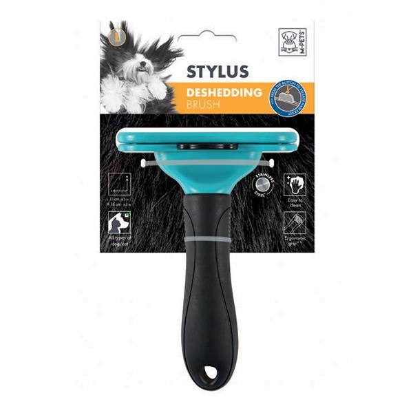 M-Pets Stylus Furminatör Basmalı Kedi Köpek Tarağı Large