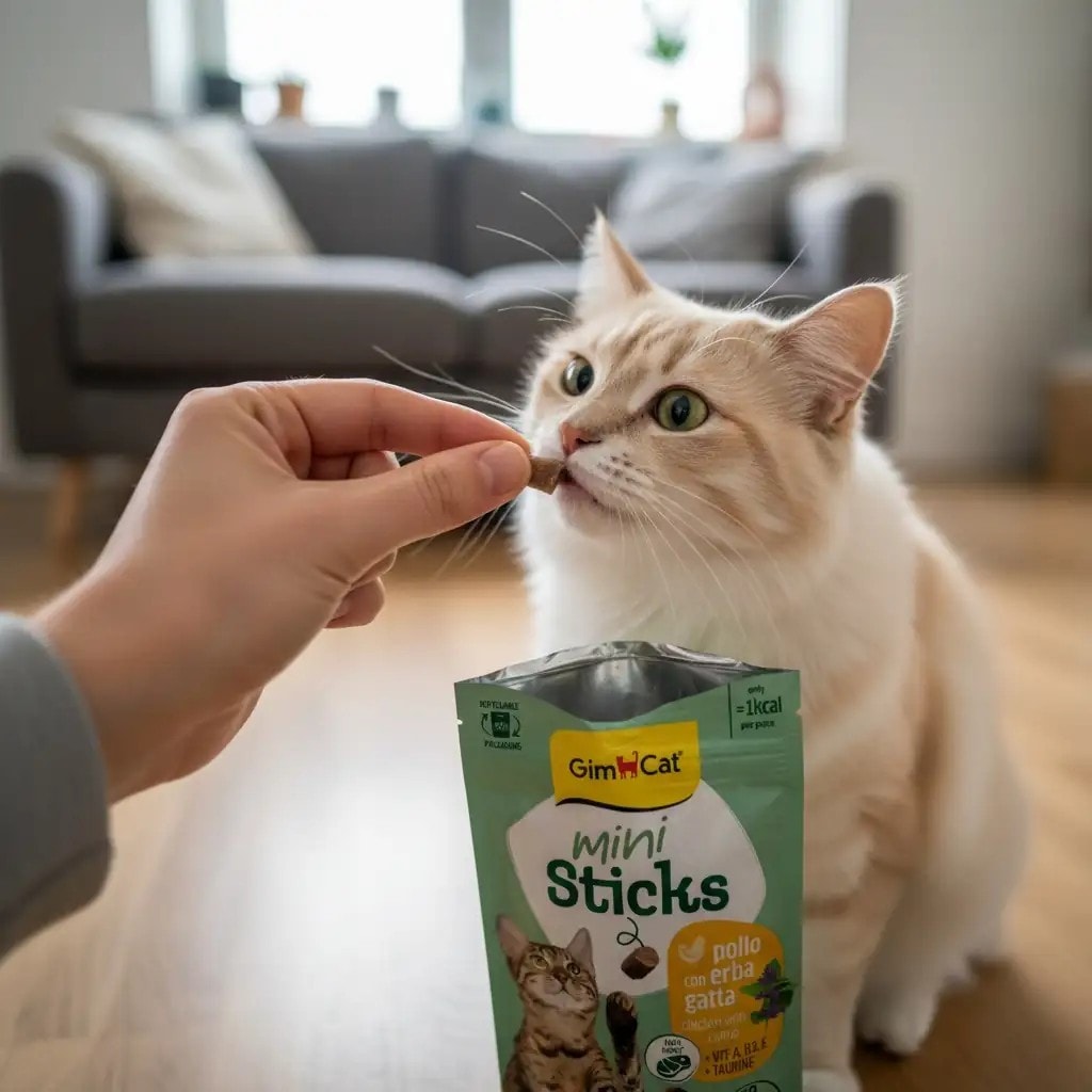 Gimcat Mini Sticks Tavuklu ve Catnipli Kedi Ödül Maması 50gr