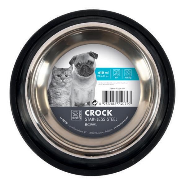 M-Pets Crock Çelik Mama ve Su Kabı M 610ml