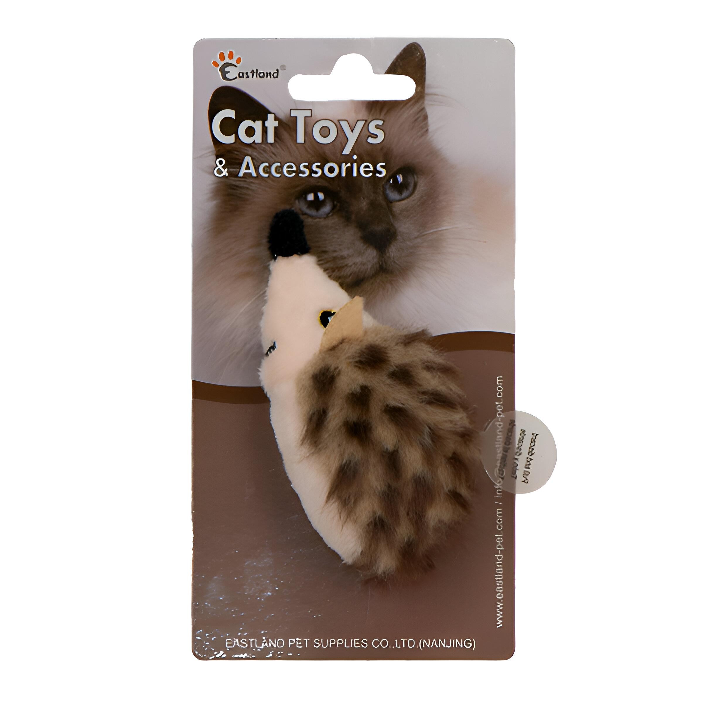 Eastland Catnipli Dijital Sesli Peluş Kirpi Kedi Oyuncağı 9,5cm