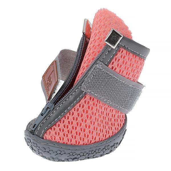 Be Design Fermuarlı Gri Somon Köpek Ayakkabısı No 1