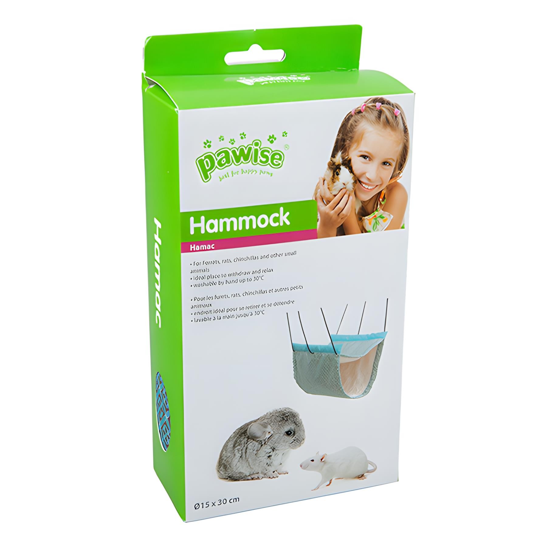 Pawise Kafese Asılabilen 2 Katlı Kumaş Hamster Hamağı 15x30cm