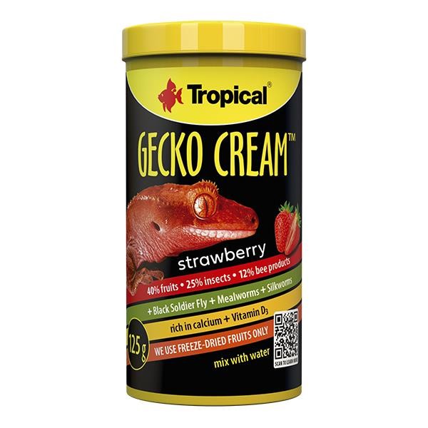 Tropical Gecko Cream Strawberry Çilekli Gecko Yemi 100ml 50gr