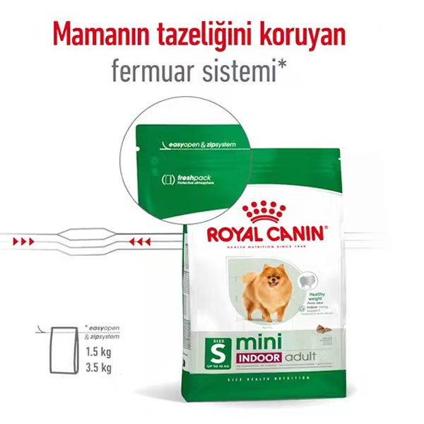 Royal Canin Mini Indoor Küçük Irk Yetişkin Köpek Maması 1,5Kg