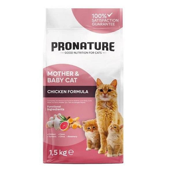 Pronature Mother & Baby Tavuklu Kedi Maması 1,5Kg