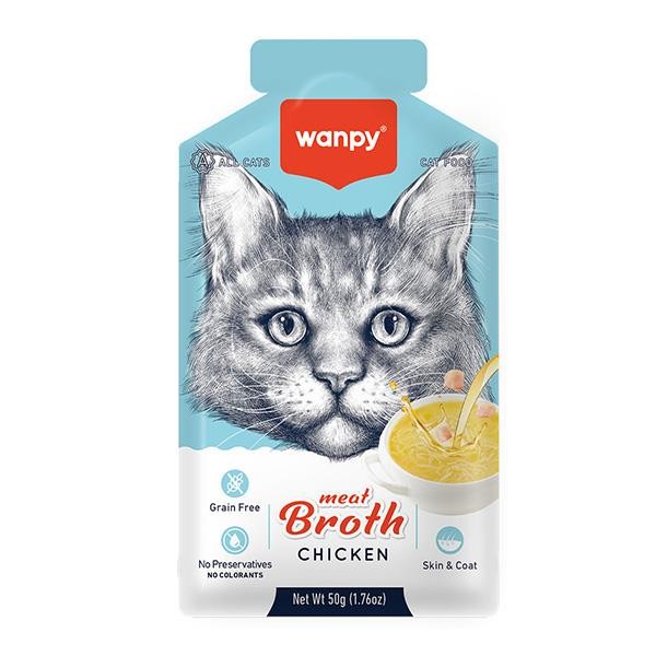 Wanpy Tavuklu Tahılsız Kedi Çorbası 50gr